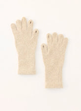 Stormy Weather Knit Gloves - Cream