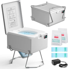All-In-One Rechargeable Portable Waterless Dry-Flush Toilet