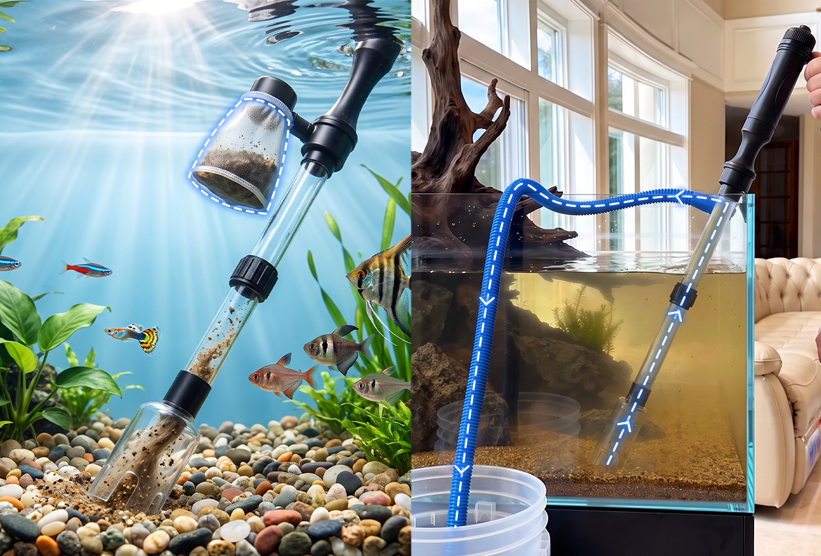 🐟50% off 🔥 Electric Aquarium Gravel Cleaner