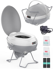 All-In-One Rechargeable Portable Waterless Dry-Flush Toilet
